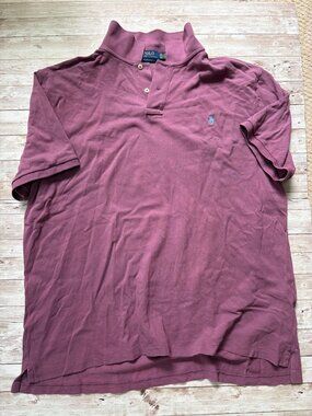 Polo Ralph Lauren - Iconic Mesh Polo Shirt - Classic Fit - XXL - Plum